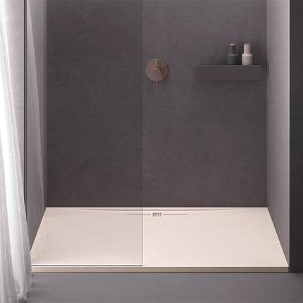 Plato de ducha resina SIDE crema