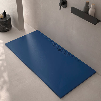Plato de ducha resina SIDE azul