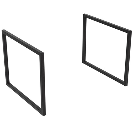 Juego 2 patas marco negro mate - 230x432 mm o 330x432 mm | Estructura reforzada