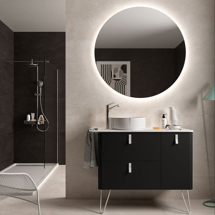 Uniiq 2 cajones 1 puerta Izquierda nagro mate