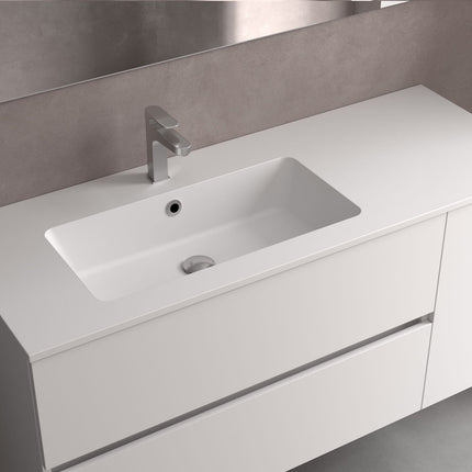 Lavabo VILNA con Poza Desplazada izquierda