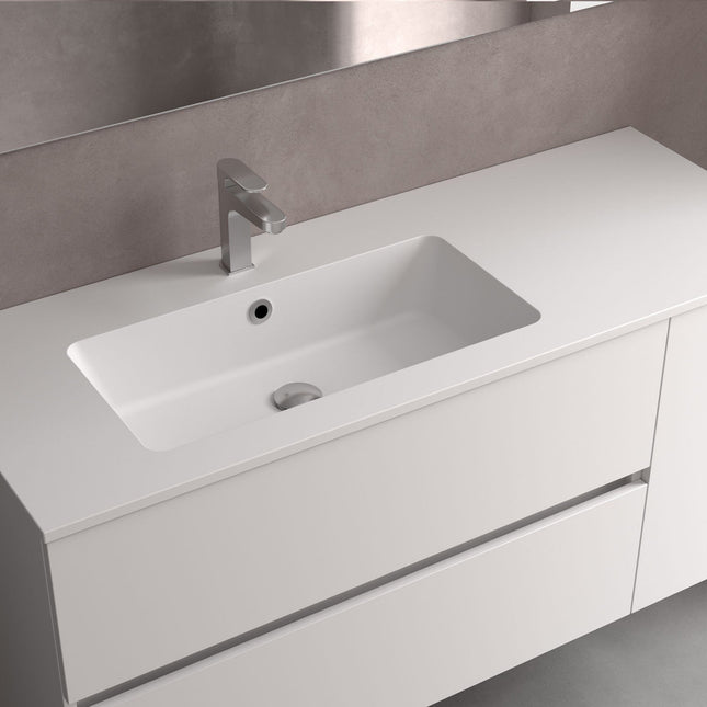 Lavabo VILNA con Poza Desplazada izquierda