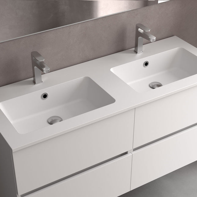 Lavabo Doble Vilna Mineral Solid de Salgar