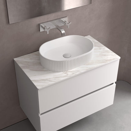 Lavabo de posar VENICE, Porcelana (480x325x110 mm)