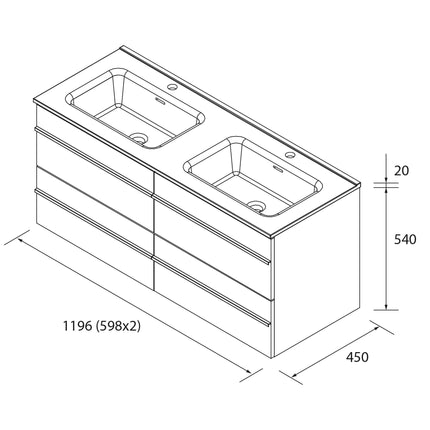 medidas mueble born 120