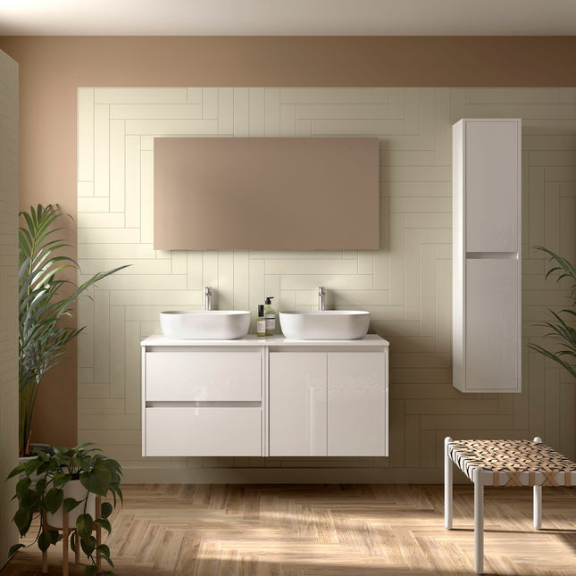 noja  2 puertas 2 cajones posar white