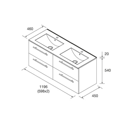 Medidas Conjunto SILANE 120cm