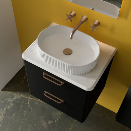 Lavabo de posar VENICE, Porcelana (480x325x110 mm)