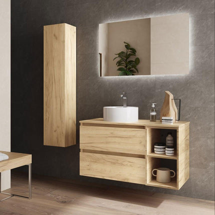 BEQUIA 2 Cajones y 1 Coqueta Roble de Lado