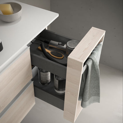 Coqueta Toallero Extraible abierta natural