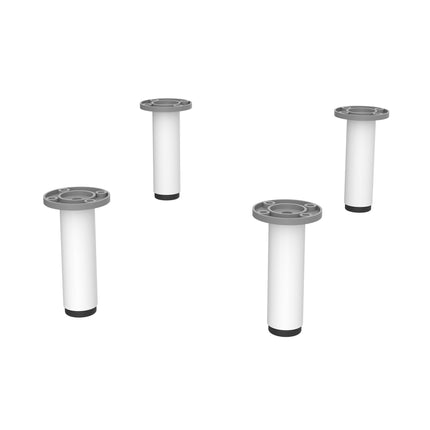 Juego de 4 Patas 100mm blanco
