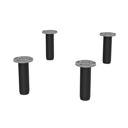 Juego de 4 Patas 100mm negro