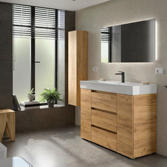 Mueble de baño BEQUIA PLUS 3C Roble de lado