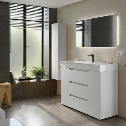Mueble de baño BEQUIA PLUS 3C Blanco de Lado
