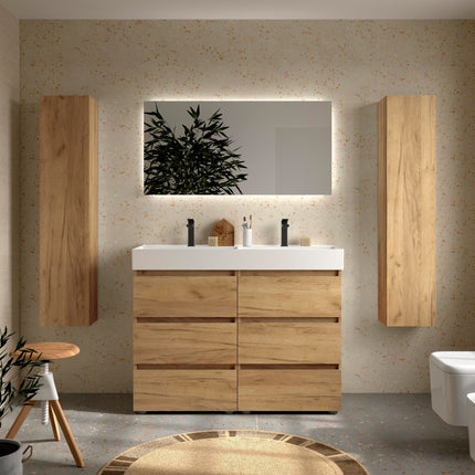 Mueble de baño BEQUIA 3C Roble 120