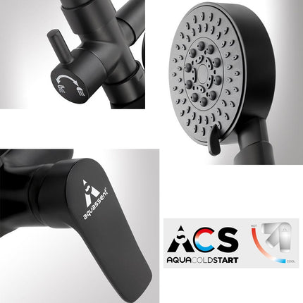 Detalle Kit Ducha SAYRO Negro