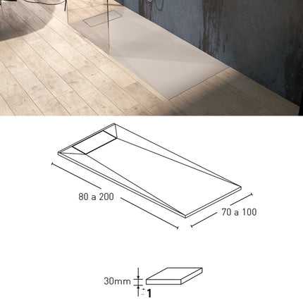 Plato de Ducha SENSATION croquis
