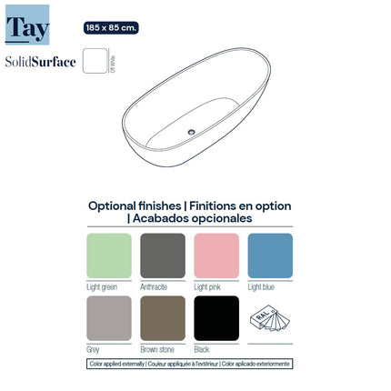 Colores Bañera Exenta TAY