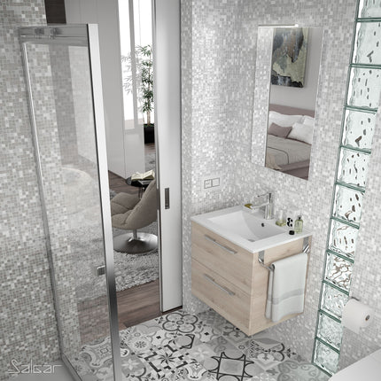 Toallero jazz anodizado en mueble