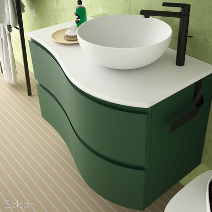 Toallero jazz negro en mueble