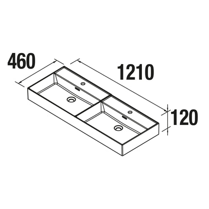 croquis Lavabo Doble VENETO